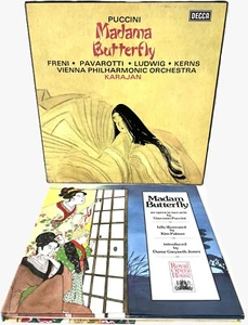 Puccini Madama Butterfly Karajan Record Collection & Madame Butterfly Book - Picture 1 of 13