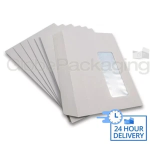2000 C6/A6 FENSTER WEISS SELBSTVERSIEGELUNG UMSCHLÄGE 114x162mm 90gsm *24STUNDEN LIEFERUNG* - Bild 1 von 6