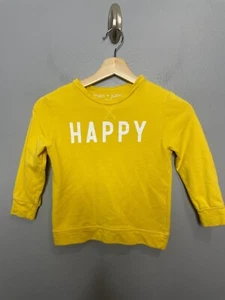 Jean + June Happy Sweatshirt Size kids 4 Youth Unisex Girls Boys Pullover - Picture 1 of 3