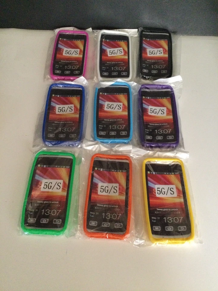 9 Pk Silicone Cases/Skin Fit iPhone 5, 5s & SE - Image 1 of 1