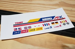 HO TOMY AFX Racing Aurora Electronic Control Station REPRODUCTION STICKERS - Picture 1 of 2