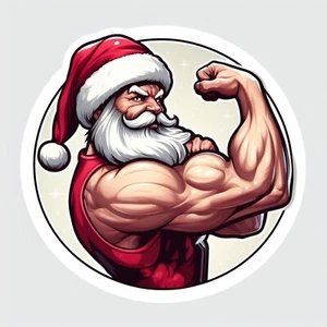 Santa Claus Christmas Happy Holidays Waterproof, UV Resistant Vinyl Decal - Picture 1 of 12