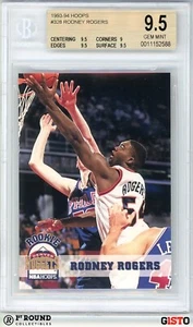 Rodney Rogers RC BGS 9.5: 1993-94 Hoops Rookie Card Gisto #328 POP 2 - Picture 1 of 4