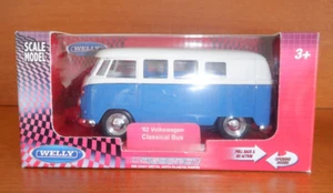 Welly Collection 1962 Volkswagen Classical Bus Blue/White boxed - unopened - Picture 1 of 5