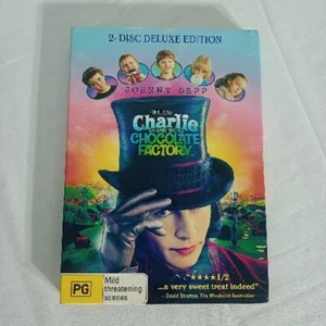 Charlie And The Chocolate Factory Johnny Depp DVD R4 Family Movie - Picture 1 of 6