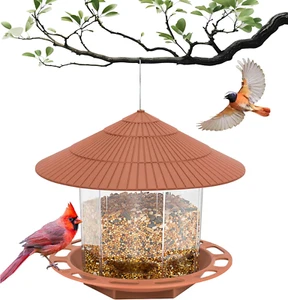Outdoor Vogelfutterhaus zum Aufhängen Anti Eichhörnchen, transparent, hängend, Outdoor Einsatz - Bild 1 von 11