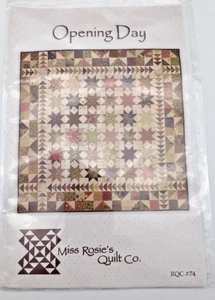 Miss Rosie's Quilt Kit Opening Day 72" x 72" Complete - Moda Rites of Spring - Picture 1 of 10