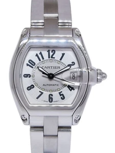 Cartier Roadster Stainless Steel Silver Arabic Dial Mens Automatic Watch 2510 - Picture 1 of 11