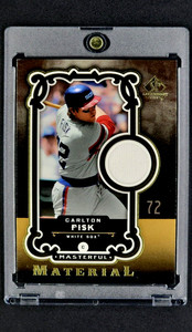 2007 SP Legendary Cuts Masterful Material #MM-CF Carlton Fisk HOF GU Patch