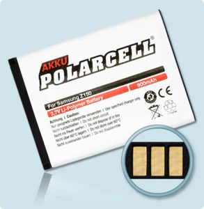 PolarCell Batterie pour Samsung SGH-Z150 ab553443be ab553443bu 900mAh - Zdjęcie 1 z 1