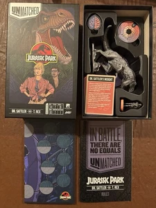 Jurassic Park Dr Sattler and T.Rex Unmatched Set Board Game - Picture 1 of 1
