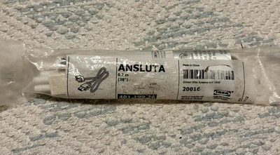 New IKEA ANSLUTA 28" Length Intermediate Connection Cord 401.199.26 20016 - Image 1 of 3