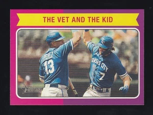 2024 Topps Heritage High #CC-5 BOBBY WITT JR. & SALVADOR PEREZ The Vet & The Kid - Bild 1 von 2