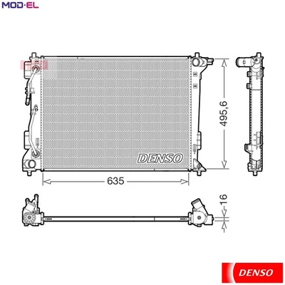 RADIATOR ENGINE COOLING DRM41036 FOR HYUNDAI KIA G4FD 1.6L G4KJ 2.4L G4NA 2.0L - Image 1 of 4