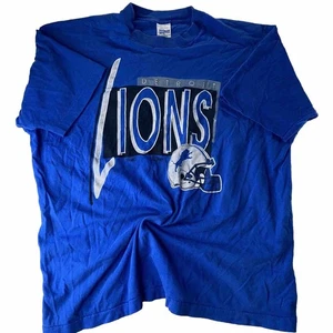 Camisa De Colección Detroit Lions Salem Puntada Única Hombres XL Azul Años 90 EE. UU. NFL Fútbol - Imagen 1 de 15