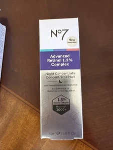 NO7 Advanced Retinol 1,5% Complex concentrato notturno 1 fl oz. - Foto 1 di 4