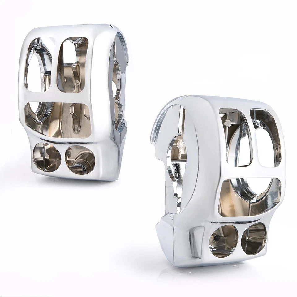 KiWAV Chrome Aluminum Switch Cover Kit for 2016 Harley Ultra Limited Low FLHTKL