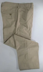 LANDS END Caqui Uniforme Escolar Pantalón Chino Frente Liso Niños 20 Husky ENTREPIERNA 26" - Imagen 1 de 6