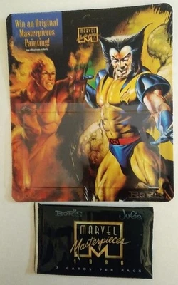 1996 Marvel Masterpieces EMPTY Blister Pack & Wrapper - BEAUTIFUL!!! - See Notes - Image 1 of 2