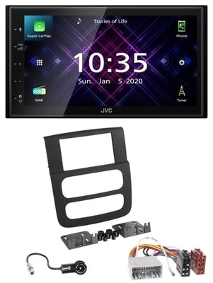 JVC DAB 2DIN MP3 Bluetooth USB Autoradio für Dodge RAM (2002-2006) - Bild 1 von 4