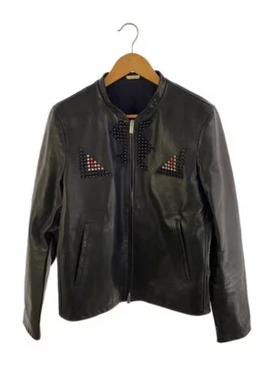 FENDI/L/Monster/Bag Bugs/Leather Jacket/Blouson/Size 46/Sheepskin/Black - Image 1 of 4