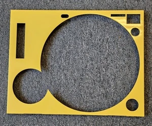 Technics YELLOW Faceplate Cover for SL1200MK2 /SL1210MK2 Turntable - Picture 1 of 4