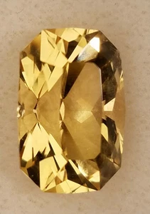 HELIODOR Beryll Namibia. Präzisions-Strahlschliff 16 x 10 mm 9,65 ct.- Art.-Nr. 1078 - Bild 1 von 10