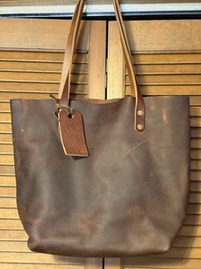KMM & Co Leder braun Kodiak Market Tote Handtasche Tasche - Bild 1 von 10