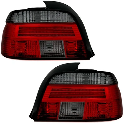 Rückleuchten Set in Rot Schwarz für 5er BMW E39 Limo 95-00 Heckleuchten Klarglas - Bild 1 von 4
