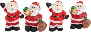 VBS Mini Papá Noel Hanko, 4 piezas, figuras decorativas navideñas para manualidades - Imagen 1 de 1