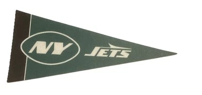 NFL New York Jets NY Mini Banderín 4”x9” Decoración de Pared Bandera Fútbol Banner Foto 1 de 4