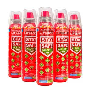 5x StaySafe All-in-1 Feuerlöscher | Feuerlöscher für zu Hause | Auto | Wohnwagen - Bild 1 von 5