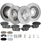 Front and Rear Brake Disc Rotor and Pad Kit For 2007-11 Mazda RX-8 Plain Surface Mazda RX-8