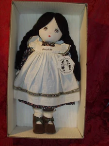 Soft Cloth Doll By Pauline Bjonness-Jacobsen Design Homemade Rag Style Annebelle - Picture 1 of 8