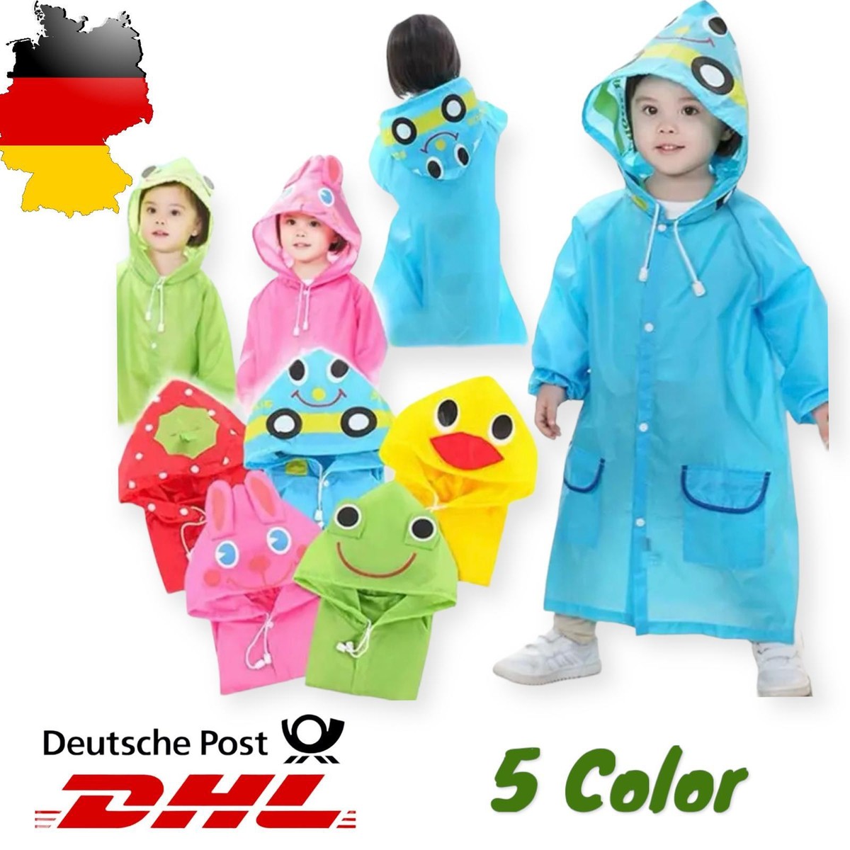 Regenjacke Kinder 80 Playshoes Kinder-Regenponcho – Leichter