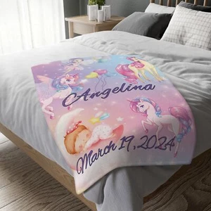 Regalo Bebé Niña Personalizado, Manta Microfibra Bebé Pana, Bebé Personalizado - Imagen 1 de 14
