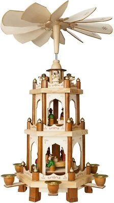 BRUBAKER Christmas Pyramid 3-Tier - 18 Inches - Designed in Germany - Image 1 of 4