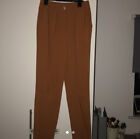 River Island Tan Trousers With Gold Button- NEVER WORN