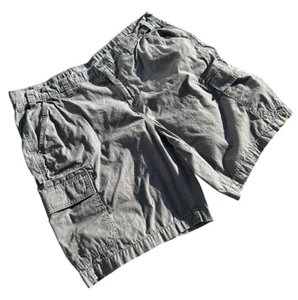 Eddie Bauer Cargo Shorts Mens Size 40 Gray Heavyweight Cotton Hiking Walking - Picture 1 of 7