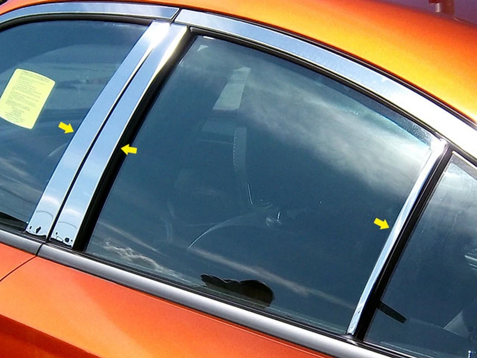 2011-2018 DODGE CHARGER 6 Piece Stainless Steel Pillar Post Trim. 4-door. - Image 1 of 1