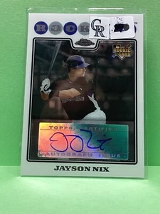 Jayson Nix 2008 Topps chrome auto autograph rookie card - Picture 1 of 1