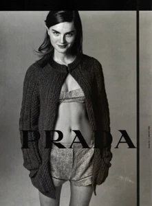 2002 Prada Anouck Lepere fashion 1-page MAGAZINE AD - Picture 1 of 1