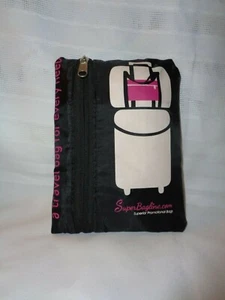 NEW SUPER BAGLINE Transformable Travel Tote Bag Black Portable - Picture 1 of 4