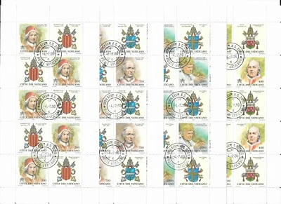 Vatican 2000 POPES of the HOLY YEAR MNH CTO SET of Mini Sheets SC # 1141-1149 - Image 1 of 2