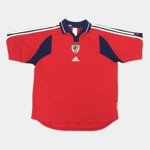 Maglia calcio Athletic Bilbao terza terza 2000 2001 Adidas rossa adulti L Large - Foto 1 di 5