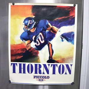 Original 1989 Jim Thornton Chicago Bears RoboCop Football Art Poster 23 x 28 - Picture 1 of 7