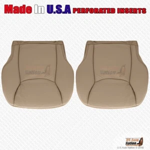 2004 2005 2006 Mercedes Benz S430 S500 S600 Front Bottoms Perf Leather Cover Tan - Picture 1 of 7