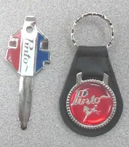 Vintage Ford PINTO Red Key Ring & Factory Pinto Fix It Tool Key Fob Set NOS - Picture 1 of 7