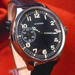 Swiss Men's Watch Leonidas Antique Marriage Wristwatch Vintage Watch Serviced - Picture 1 of 11