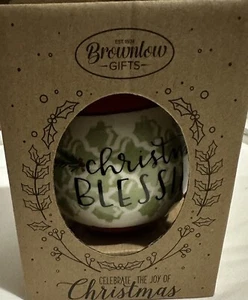 Brownlow Geschenke - Weihnachtssegen - Keramikkugel Weihnachtsschmuck - Bild 1 von 6